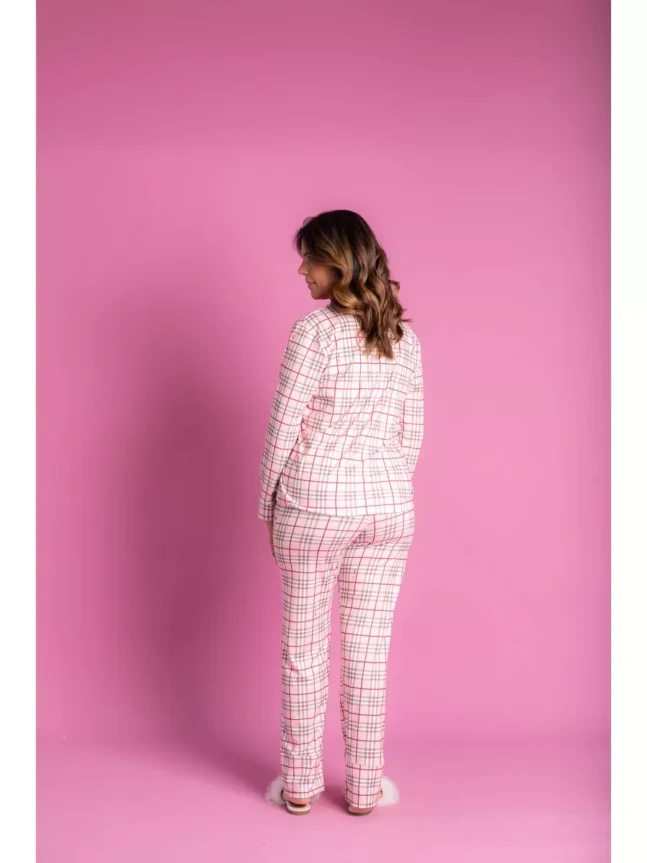 Pijama Feminino Americano Longo Xadrez